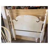 Solid Cherry Twin bed - Painted White