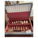 44 pieces of flatware in case, Rogers Oneida “Enchantment”