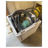 Garden hose reel and hoses
