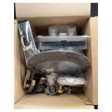 Misc home hardware, faucets, New storage box