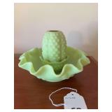 Fenton Center piece, framed card