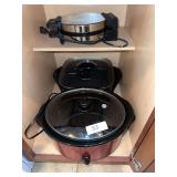 Hamilton Beach crock pot, Presto electric skillet, waffle maker