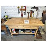 Yukon 60” 3 drawer work bench excludes contents