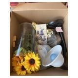 Box of misc household