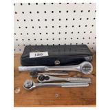 3 craftsman ratchets & misc sockets