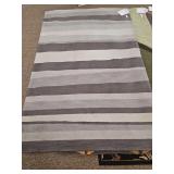 5x8 Gray Stipe Rug
