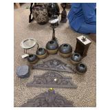 MISCELLANEOUS BROWN/ BRONZE DECOR PIECES