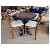 36" PEDESTAL PUB TABLE & 3 CHAIRS - BASSETT FURNITURE IND., INC