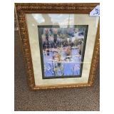2 WALL PICTURES, WA6111 LILY POND (DECORATIVEPICTURE - PICTURES 23”w x 26”h,ESTATE HOME 35”w x 29”h