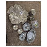 LOT OF 10: SILVER DECOR
