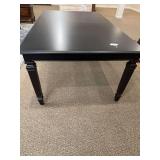 BLACK DINING TABLE WITH TURNED LEGS