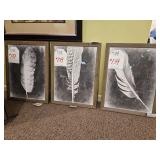 LOT OF 3 INVERTED FEATHER VI - BASSETT FURNITURE IND., INC