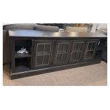 96" CONSOLE, 4 DOORS GHOST BLACK - ASPEN HOME