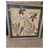 LOT OF 3 WALL DECOR- BURLAP PRINT W/GOLD LEAF - STYLECRAFT HOME COLLECTION, / 2- 28.5"X28.75"