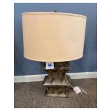 7005092 DEVONSHIRE BUFFET 29" (KI LAMP) & 97637 ETCHED AGED COPPER WOOD TBL 29"