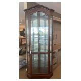 CURIO CABINET, 7 GLASS SHELVES - HOWARD MILLER