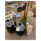 Leaf boxes, bamboo decor, modern art vases and statue