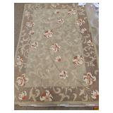 5 x 7.5 RUG TAN SAGE FLORAL