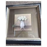5 FLORAL PICTURES 2 at 16.25”x 16.25”, 1 at 18.5” x 20.5” , 2 at 21.5” x 21.5”