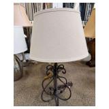 TM1154 AGED BRONZE CAST IRON SCROLL 28" - STYLECRAFT HOME COLLECTION, INC. & B8567BO (FEATHERLITE) LAMP 32"