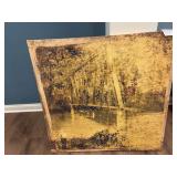 STYLECRAFT CANVAS LARGE ABSTRACT BRIDGE PICTURE