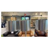 Nickel Finish 3 fixture light