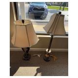 PT5768TEXADATLW/7.5HARP/FINIAL/SHAD - LAMPS AND 32057BZG CONTESSA TABLE LAMP - KENROY HOME (REPAIR NEEDED ON SHADE)