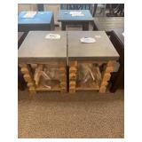 PAIR OF RECT. END TABLE - MAGNUSSEN HOME FURNISHINGS, INC