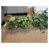 6 artificial floral arrangements