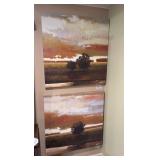 PR OF 36” sq ARTWORK ON CANVAS