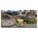 Jay Willfred dishware, Asian decorative plates, Tienshan stoneware, Sakura dishware