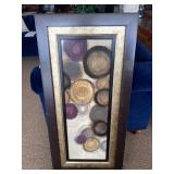 PAIR OF CIRCLE ART WALL PICTURES 22”w x 46.75”h