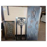 LOT OF 3  WALL DECOR BROWN - MOE