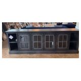 96" CONSOLE, 4 DOORS GHOST BLACK - ASPEN HOME