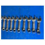 Snap-On metric combination stubby wrenches