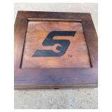 Tin sign, Snap-On wood game set