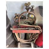 Acetylene  cart w/ torch head & gauges