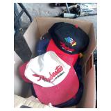 Lot of advertising caps