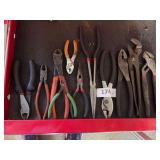 Assorted style of pliers