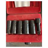5 pc Blue Point double-duty flip socket set with 3” extension