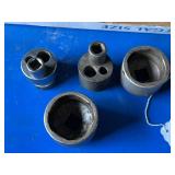 Ball joint Dodge bolt extractors, large sockets 3/4” drive
