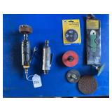 Pneumatic die grinders with cut off wheels