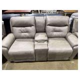 Light grey double recliner electric