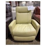 Power leather recliner