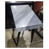 METAL AND STONE ACCENT TABLE- 20x14x22 - COAST TO COAST ACCENTS 9133110