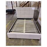 QUEEN SIZE BED W/ UPHOLSTERED HEADBOARD