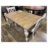 TORRANCE-78" LG TBL W/18"BTTRFLY LF - WINNERS ONLY, INC. & 2 BASSETT SIDE CHAIRS