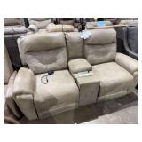 Power reclining love seat