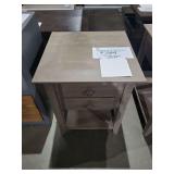 ALDER SHAKER END TABLE- SOLID WOOD AMISH W/2 DRAWERS