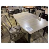 MAVIN AMISH MADE SOLID WOOD TABLE & 2  CHAIRS